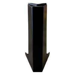 Ayder Vera Ayak 12cm Siyah Renk Metal Mobilya Ayağı (Y-1260-12-02) - 2