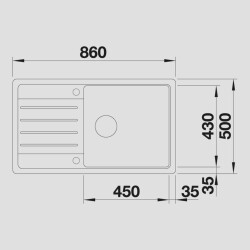BlancoLegraXL6SSilgranit™EvyeDamlalıklıGranitVolcanoGriEviye(527274) - 2