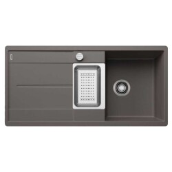 BlancoMetra6SFSilgranit™TezgahaSıfırEvye1.5GözlüGranitVolcanoGriEviye(527301) - 1