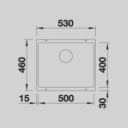 BlancoSubline500USilgranit™EvyeDamlalıksızGranitVolcanoGriEviye(527353) - 2