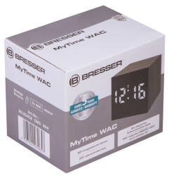 Bresser MyTime WAC Tabletop Alarm Clock, black - 10