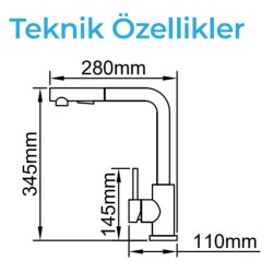 Crauf Attivo 4070 Çelik Eviye Bataryası (230.4420.4070.24) - 2