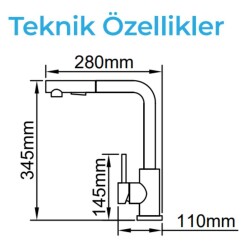 Crauf Attivo 4070 Pvd Altın Eviye Bataryası (230.4423.4070.24) - 2