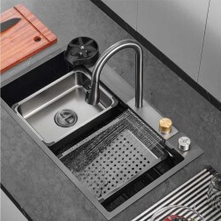 Crauf Dolce Vita 6370 PVD Kaplama Eviye Mat Gri Renk (530.2425.6370.24) - 1