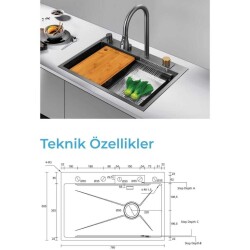 Crauf Dolce Vita 6375 Eviye Takımı Füme Renk (530.2422.6375.24) - 5