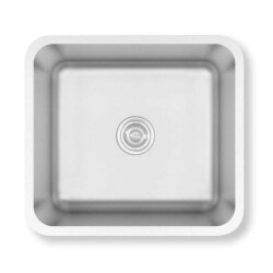 Crauf Lavello 3040 Tezgah Altı Çelik Eviye Mat Inox Renk (530.1421.3040.24) - 1