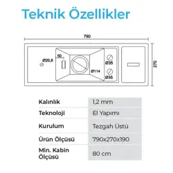 Crauf Lusso 1035 Eviye Pvd Altın Renk (531.1423.1035.24) - 2