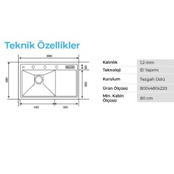 Crauf Lusso 1055 Eviye Takımı Inox Renk (531.1420.1055.24) - 3