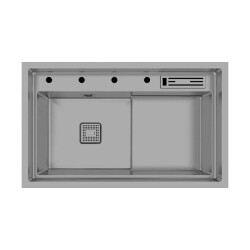 Crauf Lusso 1055 Eviye Takımı Mat Gri Renk (531.1425.1055.24) - 1
