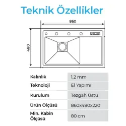 Crauf Lusso 1056 Pvd Eviye Takımı Altın Renk (531.1423.1056.24) - 3
