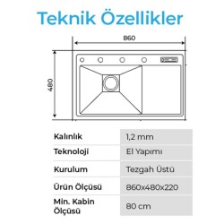 Crauf Lusso 1056 Pvd Eviye Takımı Bakır Renk (531.1424.1056.24) - 3