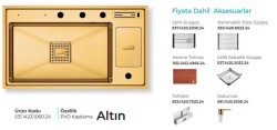 Crauf Lusso 1060 Pvd Eviye Takım Altın Renk (531.1423.1060.24) - 2