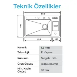 Crauf Lusso 1060 Pvd Eviye Takım Altın Renk (531.1423.1060.24) - 3