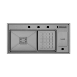 Crauf Lusso 1061 Eviye Takım Mat Gri (531.1425.1061.24) - 1