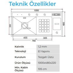 Crauf Lusso 1061 Pvd Eviye Takımı Bakır Renk (531.1424.1061.24) - 3