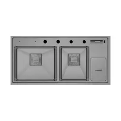 Crauf Lusso 1065 Eviye Takım Mat Gri Renk (537.1425.1065.24) - 1