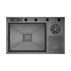 Crauf Lusso 1070 Pvd Eviye Takımı Füme Renk (531.1422.1070.24) - 1