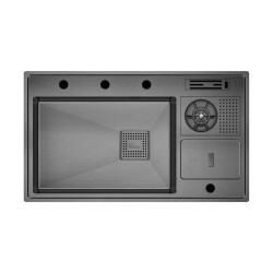 Crauf Lusso 1072 Pvd Eviye Takımı Füme Renk (531.1422.1072.24) - 1