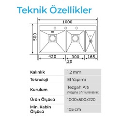 Crauf Lusso 1075 Eviye Takımı Inox Renk (537.1420.1075.24) - 2