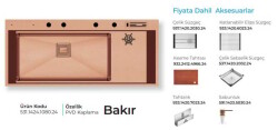 Crauf Lusso 1080 Pvd Eviye Takımı Bakır Renk (531.1424.1080.24) - 2