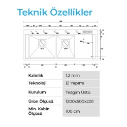 Crauf Lusso 1081 Eviye Takımı Inox Renk (536.1420.1081.24) - 3