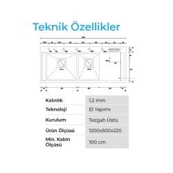 Crauf Lusso 1081 Pvd Eviye Takımı Bakır Renk (536.1424.1081.24) - 2