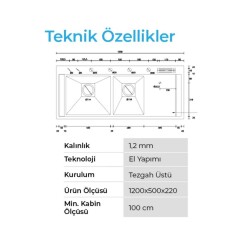 Crauf Lusso 1081 Pvd Eviye Takımı Füme Renk (536.1422.1081.24) - 3