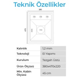 Crauf Lusso 6390 Eviye Takımı Füme Renk (531.1422.6390.24) - 2