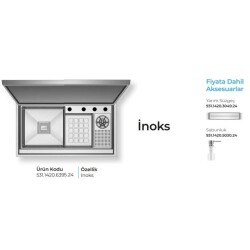 Crauf Lusso 6395 Eviye Takımı Inox Renk (531.1420.6395.24) - 2