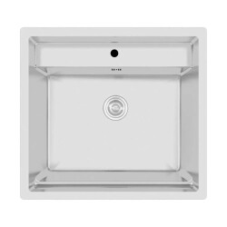 Crauf Poli 6301 Eviye Inox Renk (530.2420.6301.24) - 1