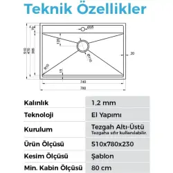 Crauf Poli 6303 Pvd Eviye Bakır Renk (530.2424.6303.24) - 2