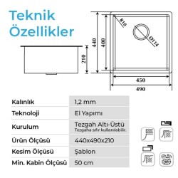 Crauf Stella 4449 Eviye Füme Renk (530.2422.4449.24) - 2
