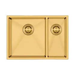 Crauf Stella 4563 Pvd İkiz Eviye Altın Renk (534.2423.4563.24) - 1