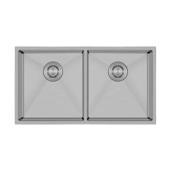 Crauf Stella 4580 İkiz Eviye Mat Gri Renk (537.2425.4580.24) - 1