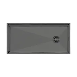 Crauf Vertice 4898 Pvd Füme Eviye (530.1422.4898.24) - 1
