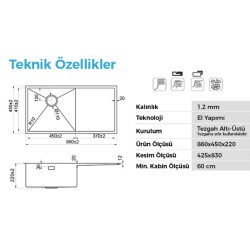 Crauf Via Bella 6072 Pvd Eviye Altın Renk (533.2423.6072.22) - 2