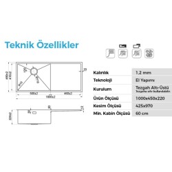 Crauf Via Bella 6074 Pvd Eviye Bakır Renk (533.2424.6074.22) - 2