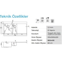 Crauf Via Lattea 6175 Eviye Inox Renk Sağ (536.2420.6175.22) - 2