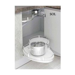 Domodek Frenli Elips Sol Fasulye Kör Köşe Modül 45cm (39193) - 2