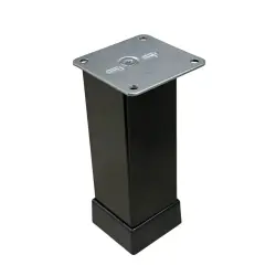 Eroğlu Düz Metal Ayak 40x40mm 12cm Siyah (401-01-12-02) - 1