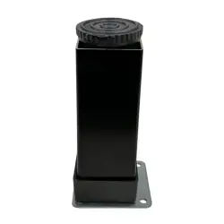 Eroğlu Düz Metal Ayak 40x40mm 12cm Siyah (401-01-12-02) - 3