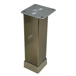 Eroğlu Mat Inox Düz Metal Ayak 40x40mm 10cm (401-01-10-24) - 1