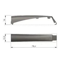 Italiana Ferramenta Kpush TECH Shell 37mm Antrasit (57025020EE) - 2