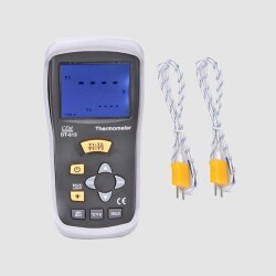 K Tipi Prob Bağlanabilen 2 Kanallı Termometre/DT-613 - 1