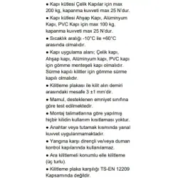 Kale Çelik Kapı Kilidi Champion Kancalı Monoblok 60mm (68mm Silindirli) Yeni Nesil Kilit (292R0000001) - 2