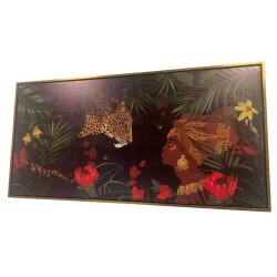 Kanvas Çerçeveli Orman Tablo 70x140 (AK.TBL9) - 1