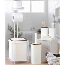 Kosova Mina Beyaz Kare 5li Banyo Seti (OKY-0518A) - 1