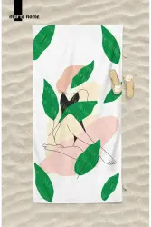 Marte Home Baskılı Plaj Havlusu - 1