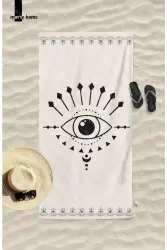 Marte Home Baskılı Plaj Havlusu - 1