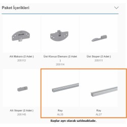 Mepa Ayarlı Hafif Sürme Kapak Mekanizması (SCK 35S) - 2